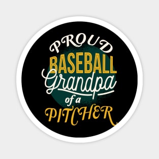 Proud Baseball Grandpa Pitcher Magnet